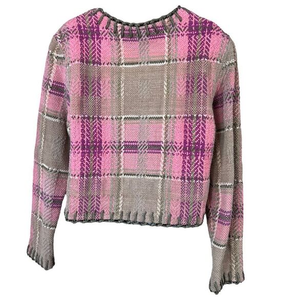 Sandy Starkman PINK Plaid Blazer Jacket - Picture 13 of 13